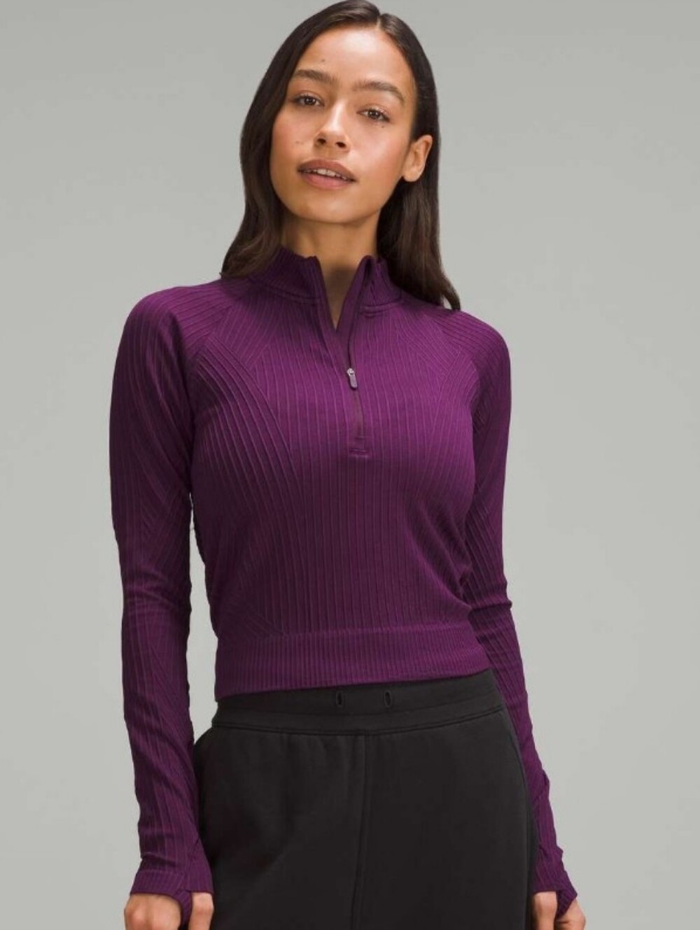 NWT Lululemon Rest Less Cropped Half Zip Size 6